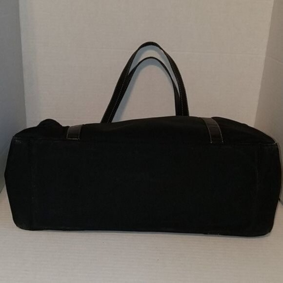 Kate Spade Black Nylon Tote Bag Shoulder Satchel Handbag Purse WOMEN'S WOMAN'S - Picture 4 of 15